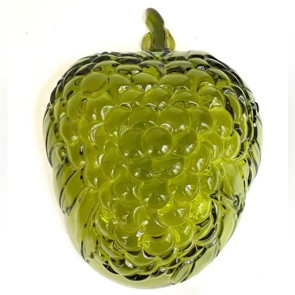 Indiana Glass Avacado Grape Shape Fruit Serving Dish - Picture 2 of 7